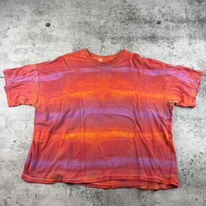 Vintage Tye Dye Cropped Fit Shirt Size XXL/XXXL (28.5x25.5)